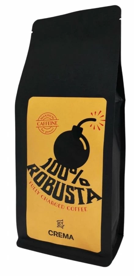 Crema 100 % Robusta Coffee Beans 1 Crema 100 % Robusta Coffee Beans