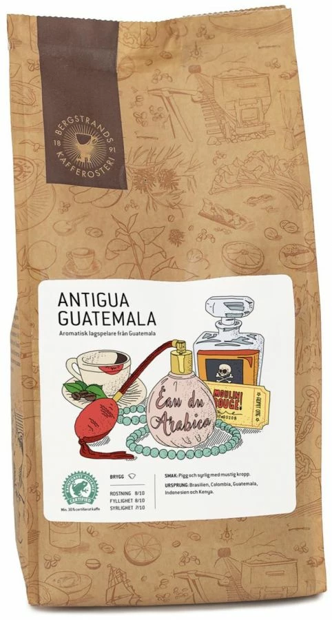 Bergstrands Kafferosteri Coffee Beans Bergstrands Antigua Guatemala 1 Kg Bönor 1 Bergstrands Kafferosteri Coffee Beans Bergstrands Antigua Guatemala 1 Kg Bönor