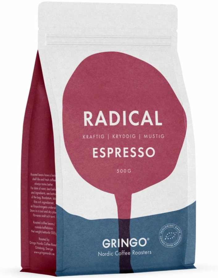 Gringo Nordic Radical Espresso EKO 500 G Coffee Beans 1 Gringo Nordic Radical Espresso EKO 500 G Coffee Beans