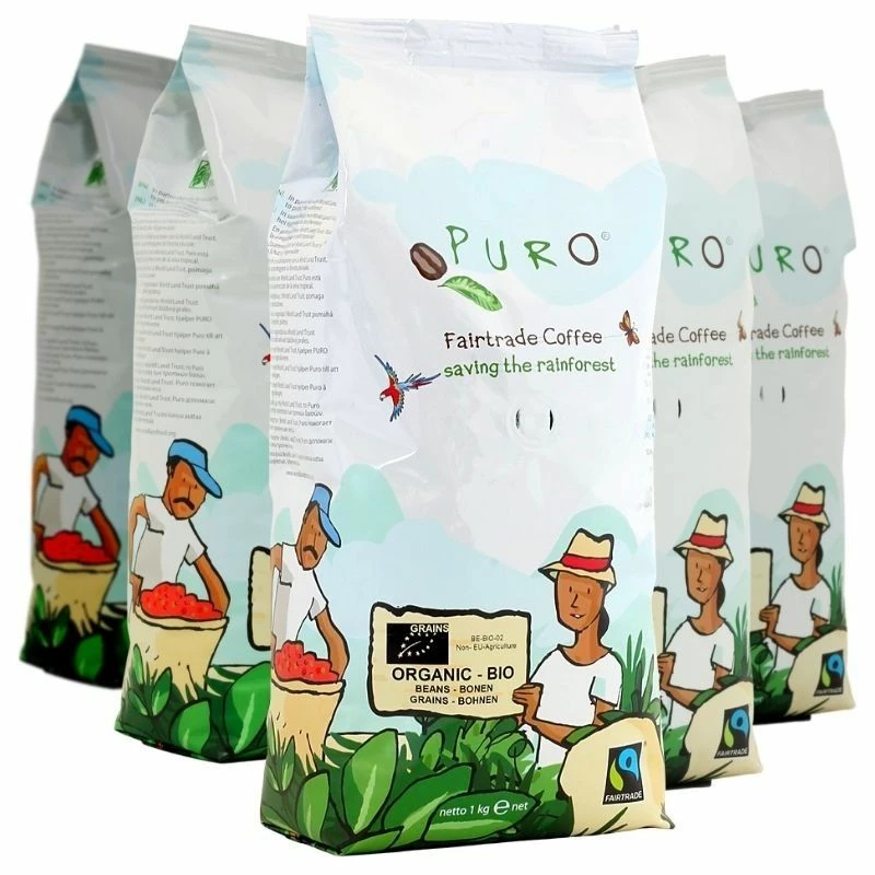 Coffee In Multipacks Puro Organic Bio 9 X 1 Kg Coffee Beans Wholesale Package 1 Coffee In Multipacks Puro Organic Bio 9 X 1 Kg Coffee Beans Wholesale Package