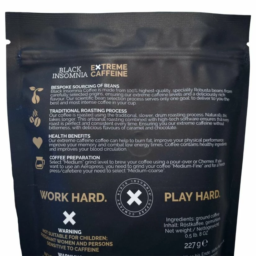 Ground Coffee For Drip Coffee Makers Black Insomnia Classic Flavour Coffee 2 Ground Coffee For Drip Coffee Makers Black Insomnia Classic Flavour Coffee - Image 2