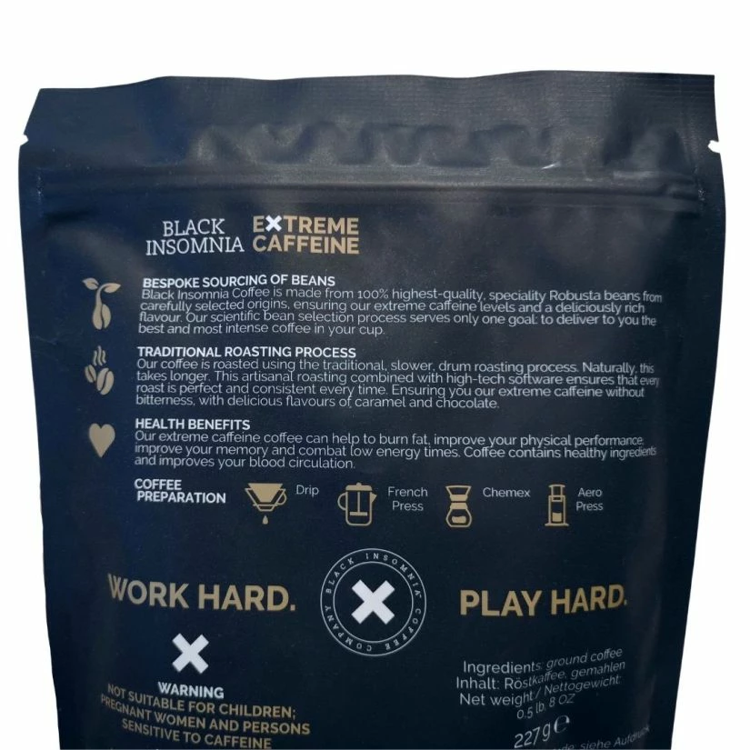 Ground Coffee For Drip Coffee Makers Black Insomnia Classic Flavour Coffee 3 Ground Coffee For Drip Coffee Makers Black Insomnia Classic Flavour Coffee - Image 3
