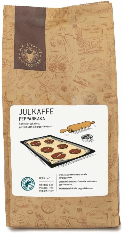 Bergstrands Kafferosteri Flavoured Coffee Bergstrands Julkaffe Pepparkaka Flavoured Christmas Coffee 250 G Ground 1 Bergstrands Kafferosteri Flavoured Coffee Bergstrands Julkaffe Pepparkaka Flavoured Christmas Coffee 250 G Ground