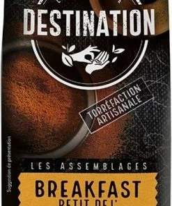 Ground Coffee For Drip Coffee Makers Destination Organic Breakfast 100 % Arabica Ground Filter Coffee 250 G