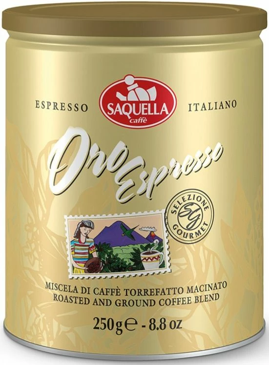 Ground Coffee For Moka Pots Saquella Gourmet Oro Espresso 250 G Ground Coffee 1 Ground Coffee For Moka Pots Saquella Gourmet Oro Espresso 250 G Ground Coffee