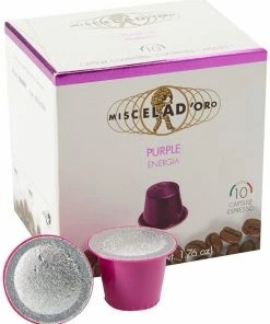 Miscela D'Oro Purple Nespresso Compatible Coffee Capsules 10 Pcs
