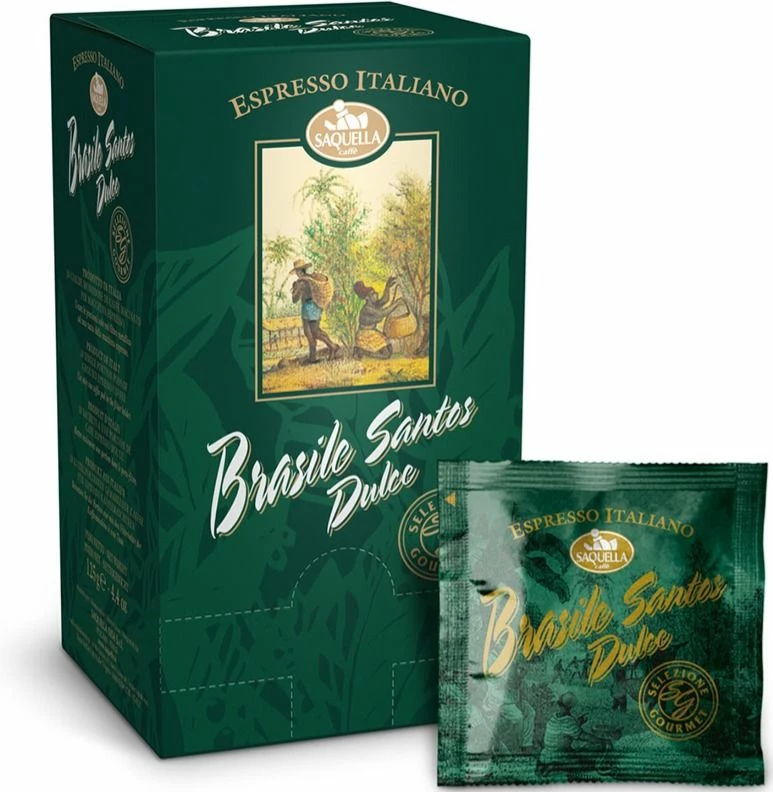 E.S.E. Espresso Pods Saquella Brasile Santos Dulce Espresso Pods 18 Pcs 1 E.S.E. Espresso Pods Saquella Brasile Santos Dulce Espresso Pods 18 Pcs