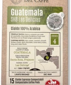 E.S.E. Espresso Pods Saquella Guatemala SHB Las Delicias Espresso Pods 15 Pcs