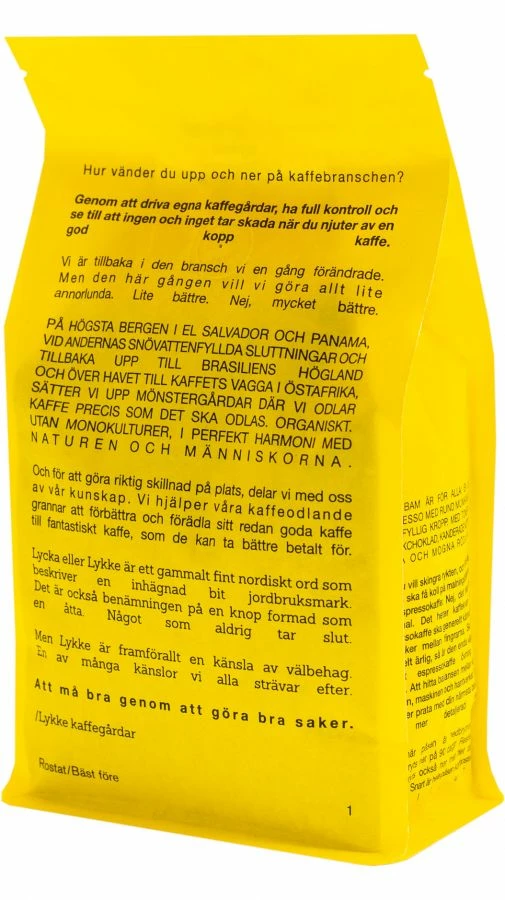 Lykke Kaffegårdar Lykke Espresso BAM BAM 500 G Coffee Beans 3 Lykke Kaffegårdar Lykke Espresso BAM BAM 500 G Coffee Beans - Image 3