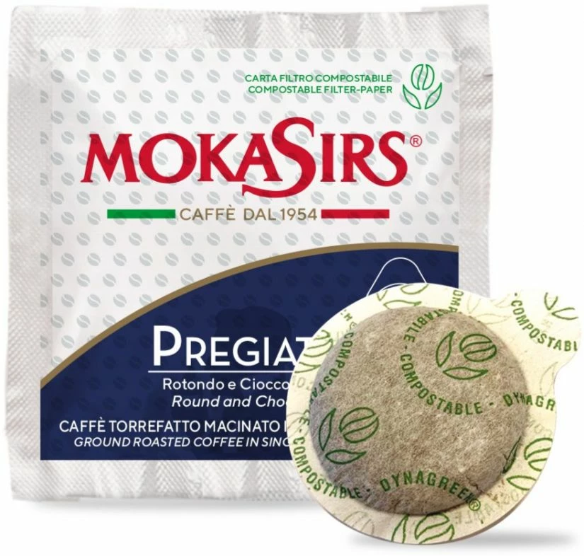 Coffee Capsules & Coffee Pods MokaSirs Pregiato Bidose Ø 52 Mm Espresso Pods 100 Pcs 1 Coffee Capsules & Coffee Pods MokaSirs Pregiato Bidose Ø 52 Mm Espresso Pods 100 Pcs