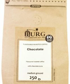 Burg Flavoured Coffee, Chocolate 250 G Ground