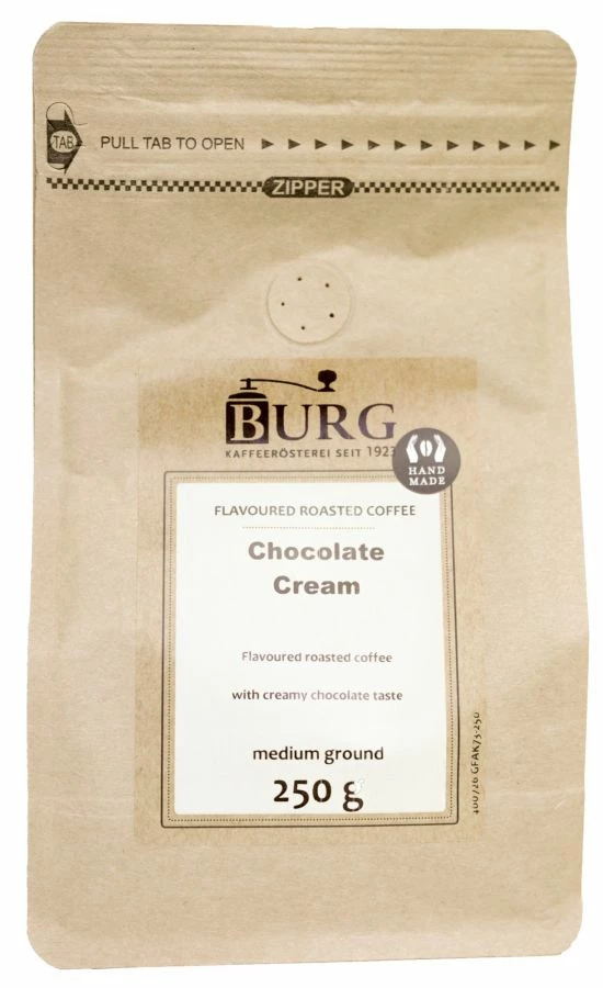 Burg Flavoured Coffee, Chocolate Cream 250 G Ground 1 Burg Flavoured Coffee, Chocolate Cream 250 G Ground