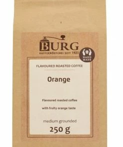 Burg Flavoured Coffee, Orange 250 G Ground
