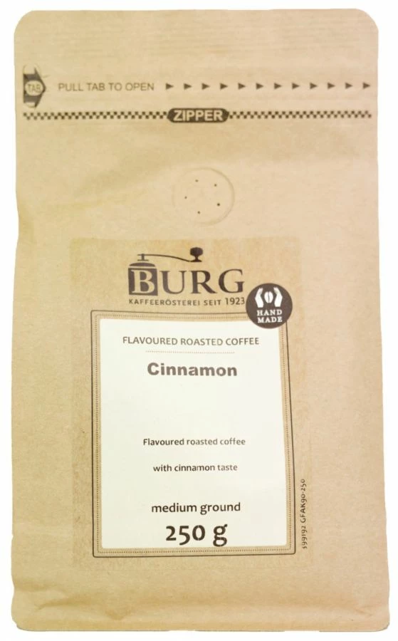 Burg Flavoured Coffee, Cinnamon 250 G Ground 1 Burg Flavoured Coffee, Cinnamon 250 G Ground