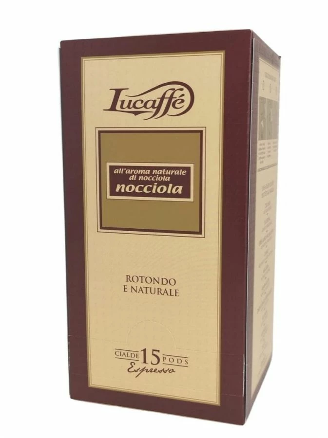 E.S.E. Espresso Pods Lucaffé Nocciola Hazelnut ESE Espresso Pods 15 Pcs 1 E.S.E. Espresso Pods Lucaffé Nocciola Hazelnut ESE Espresso Pods 15 Pcs