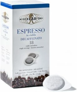 E.S.E. Espresso Pods Miscela D'Oro Espresso Decaffeinato Espresso Pods 18 Pcs