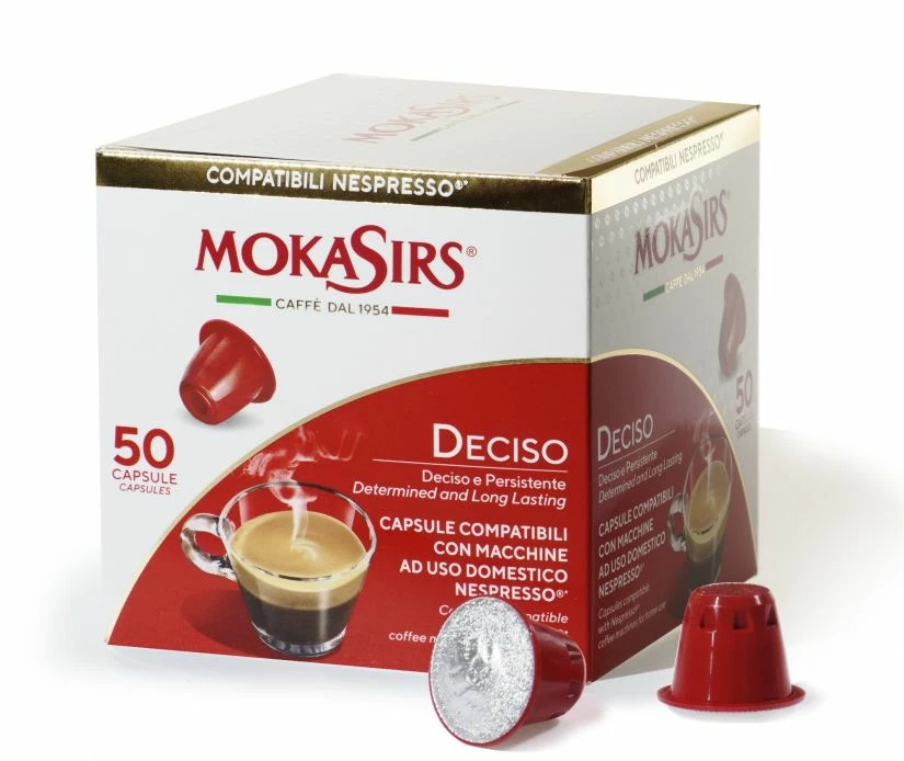 MokaSirs Deciso Nespresso Compatible Coffee Capsules - 50 Pcs 1 MokaSirs Deciso Nespresso Compatible Coffee Capsules - 50 Pcs