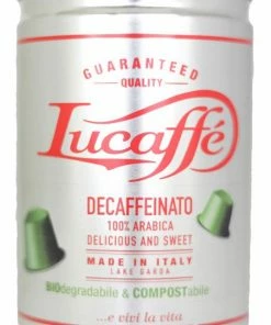Lucaffé Lucapsule Decaf Biodegradable Nespresso Compatible Coffee Capsules 20 Pcs