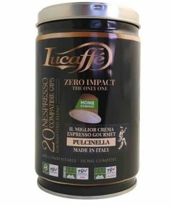 Lucaffé Lucapsule Pulcinella Biodegradable Nespresso Compatible Coffee Capsules 20 Pcs