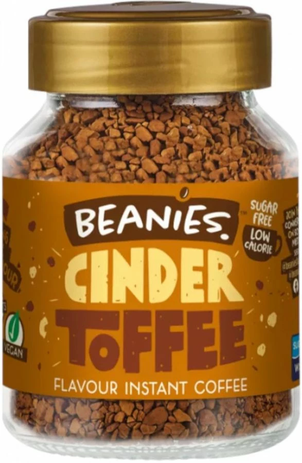 Beanies Cinder Toffee Flavoured Instant Coffee 50 G 1 Beanies Cinder Toffee Flavoured Instant Coffee 50 G