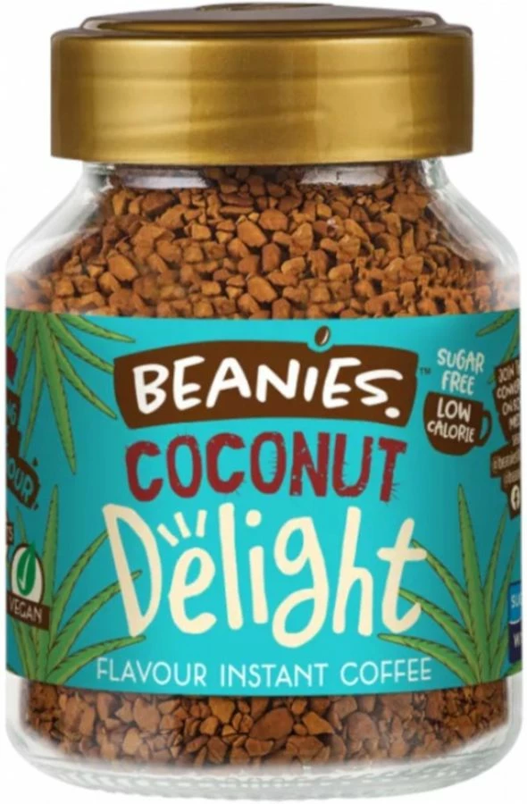 Beanies Coconut Delight Flavoured Instant Coffee 50 G 1 Beanies Coconut Delight Flavoured Instant Coffee 50 G