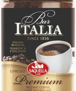 Natural Instant Coffee Saquella Bar Italia Espresso Premium Instant Coffee 100 G