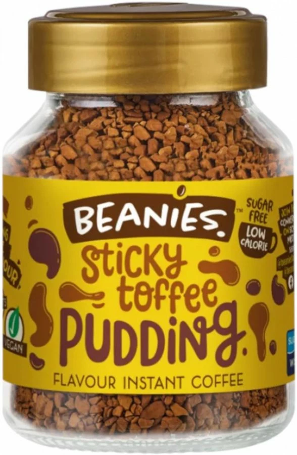 Beanies Sticky Toffee Pudding Flavoured Instant Coffee 50 G 1 Beanies Sticky Toffee Pudding Flavoured Instant Coffee 50 G