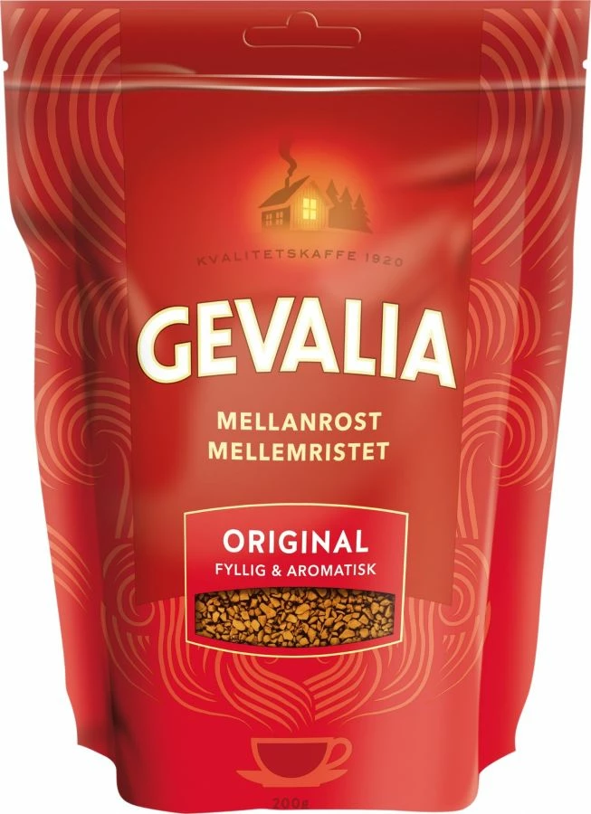 Natural Instant Coffee Gevalia Mellanrost Original Instant Coffee 200 G 1 Natural Instant Coffee Gevalia Mellanrost Original Instant Coffee 200 G
