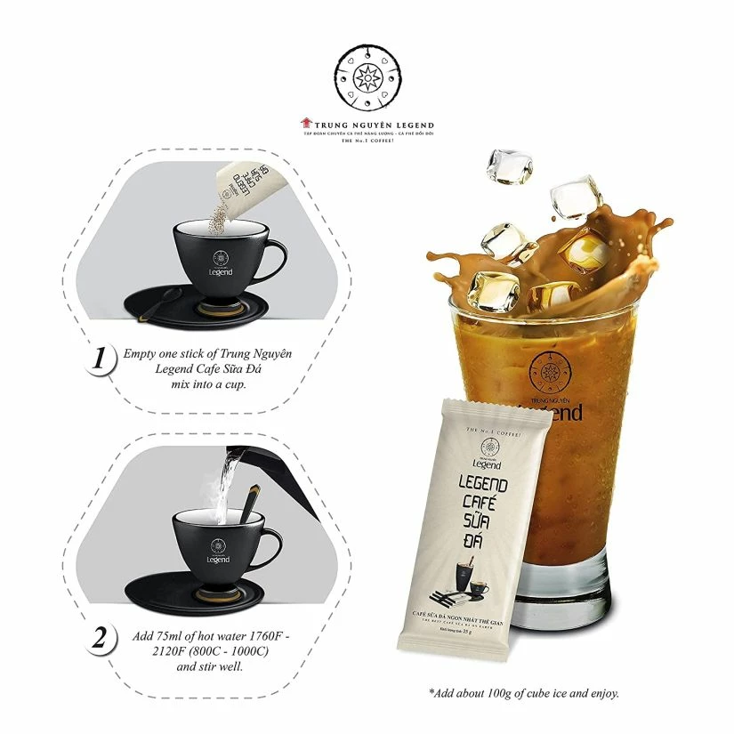 Natural Instant Coffee Trung Nguyen Legend 3-in-1 Café SUA DA Instant Coffee, 9-Pack 3 Natural Instant Coffee Trung Nguyen Legend 3-in-1 Café SUA DA Instant Coffee, 9-Pack - Image 3