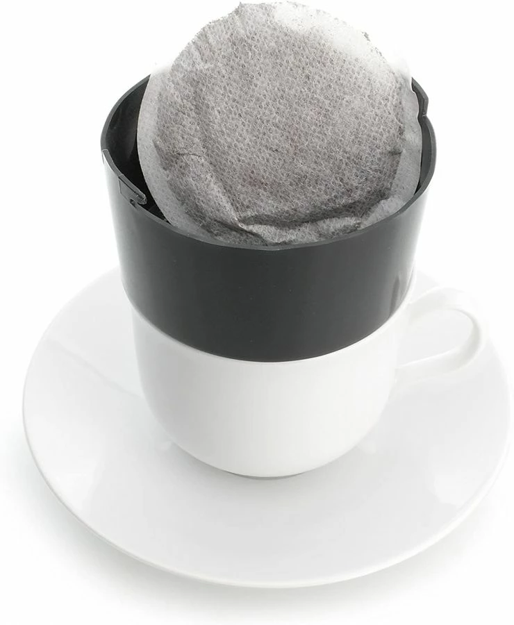 Saquella Caffé Filtro Classico Italiano Reusable One Cup Filter & 10 X Italian Coffee Bags 2 Saquella Caffé Filtro Classico Italiano Reusable One Cup Filter & 10 X Italian Coffee Bags - Image 2