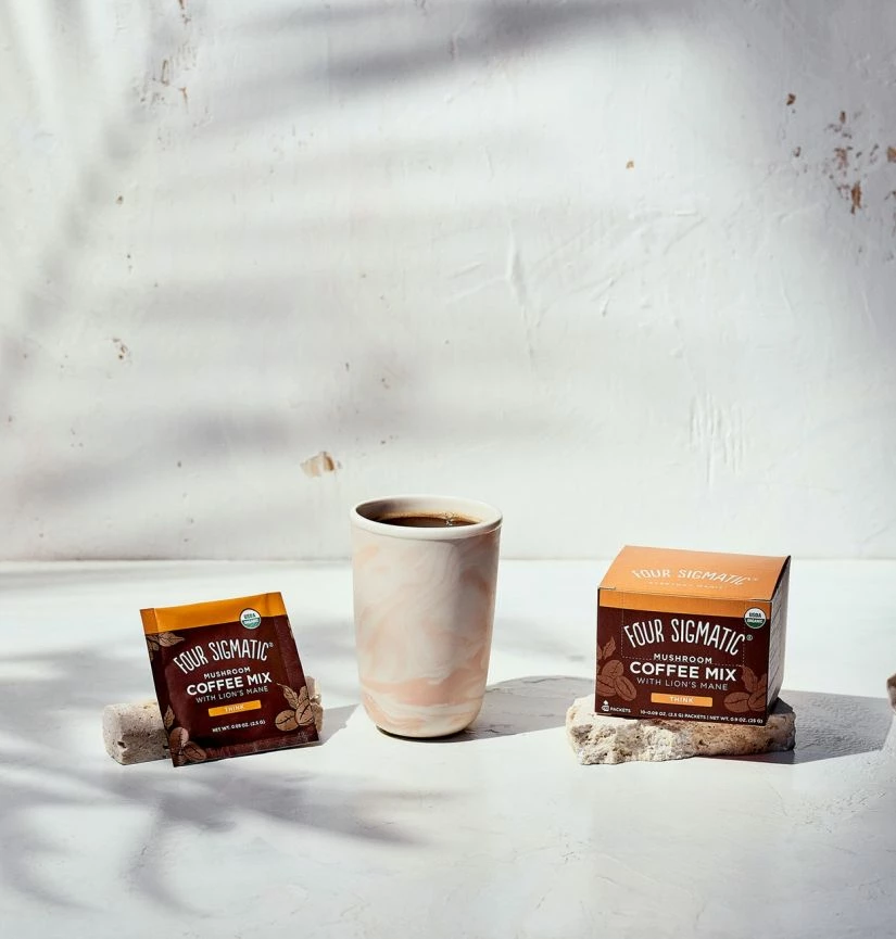 Mushroom Coffee Four Sigmatic Instant Coffee Powder With Lion's Mane & Chaga, 10 Bags 3 Mushroom Coffee Four Sigmatic Instant Coffee Powder With Lion's Mane & Chaga, 10 Bags - Image 3